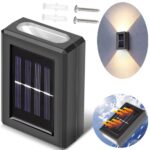 Ηλιακό φωτιστικό LED επιτοίχιο με ενσωματωμένο πάνελ