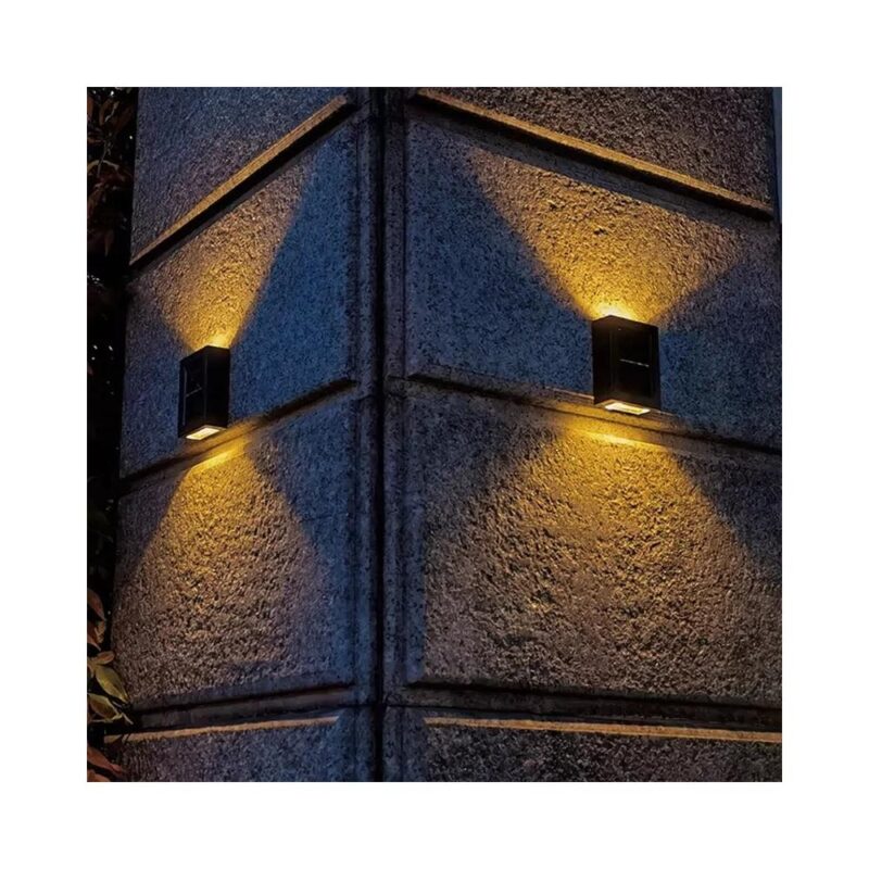 Ηλιακό φωτιστικό LED επιτοίχιο με ενσωματωμένο πάνελ - Image 3