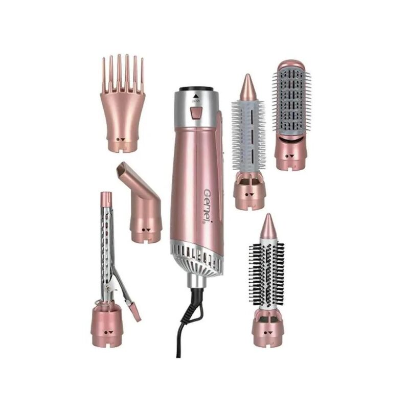 Ηλεκτρική βούρτσα-πιστολάκι μαλλιών 7in1 GEMEI-4831 - Image 2