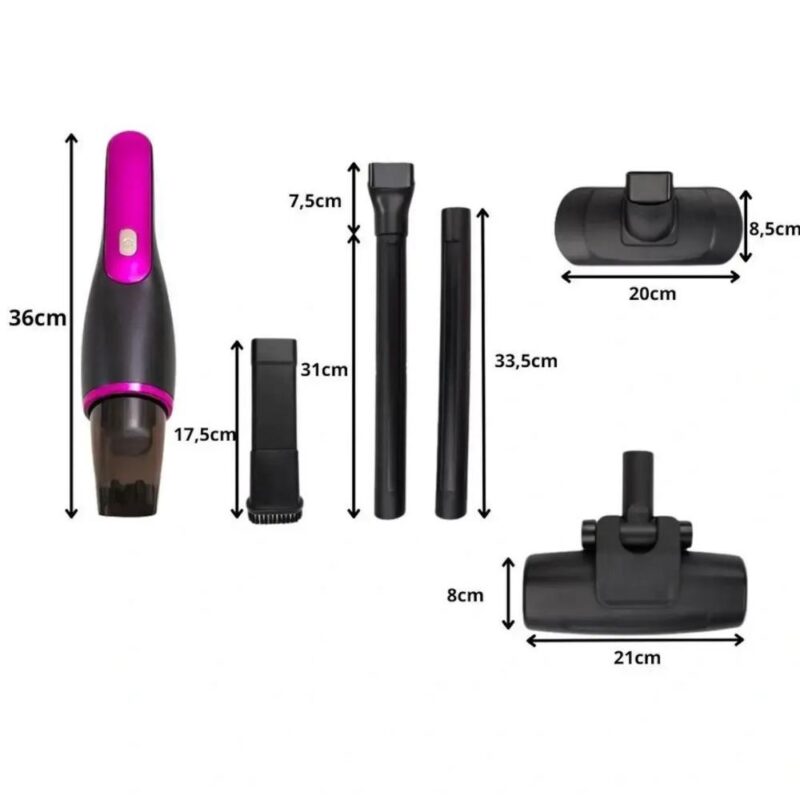 Επαναφορτιζόμενη σκούπα χειρός 3 σε 1 με ραβδί 12V - Image 3