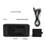 Επιτραπέζιο ρολόι με ημερολόγιο, ξυπνητήρι, LED οθόνη και ένδειξη θερμοκρασίας - Image 2