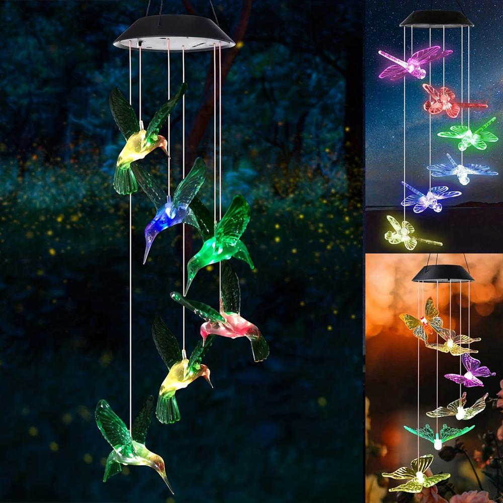 Κρεμαστό ηλιακό φωτιστικό σε 4 σχέδια-Πολυχρωμο Κρεμαστό ηλιακό φωτιστικό σε 4 σχέδια-Πολυχρωμο