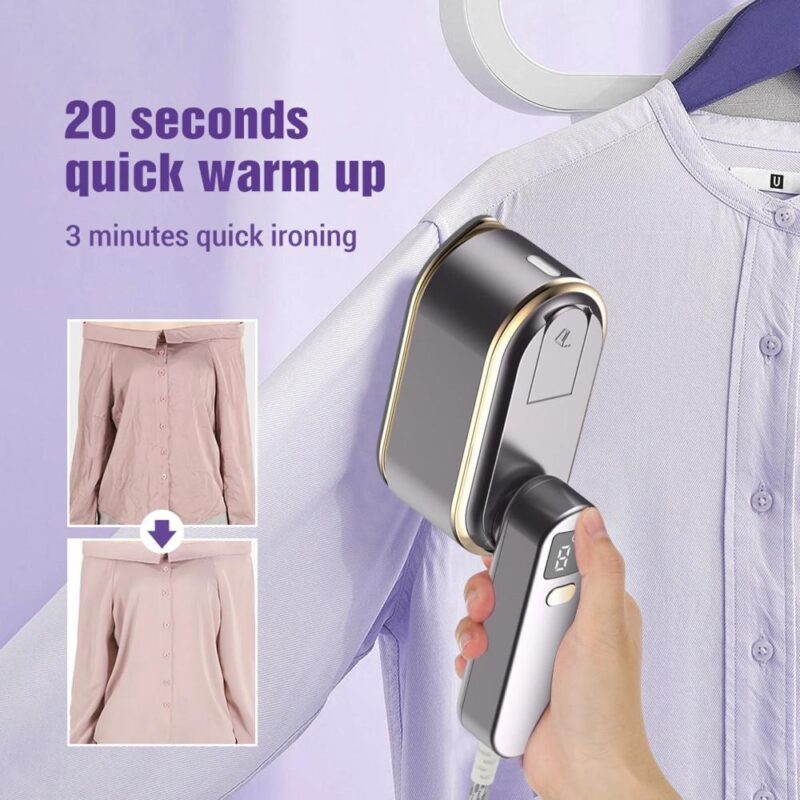 Ατμοσίδερο ρούχων χειρός 2000W με δοχείο νερού 150ml - Image 4