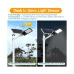 Ηλιακό φωτιστικό LED SMD 400W δρόμου με αισθητήρα φωτός & τηλεχειριστήριο - Image 2