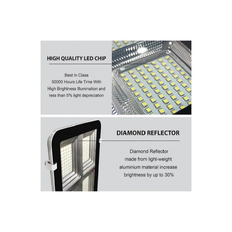 Ηλιακό φωτιστικό LED SMD 400W δρόμου με αισθητήρα φωτός & τηλεχειριστήριο - Image 4