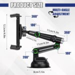 Βάση κινητού/tablet αυτοκινήτου με ρυθμιζόμενους γάντζους, μαύρη - Image 5