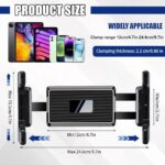 Βάση κινητού/tablet αυτοκινήτου με ρυθμιζόμενους γάντζους, μαύρη - Image 3