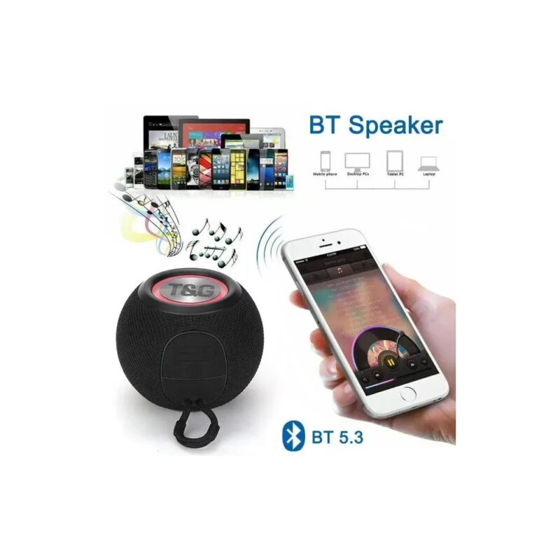 Ασύρματο ηχείο Bluetooth - T&G-337  Μαύρο - Image 4