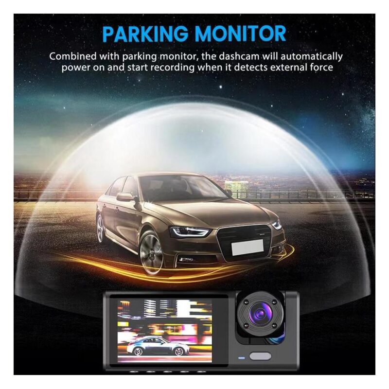 Black Box Κάμερα DVR αυτοκινήτου 1080P με οθόνη για παρμπρίζ με βεντούζα - Image 3