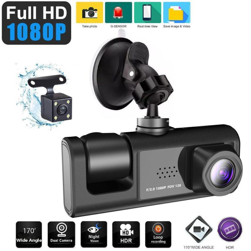 Black Box Κάμερα DVR αυτοκινήτου 1080P με οθόνη για παρμπρίζ με βεντούζα - Image 4