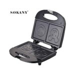 Τοστιέρα για 2 σάντουιτς με σχέδια 750W Sokany SK-128 - Image 5