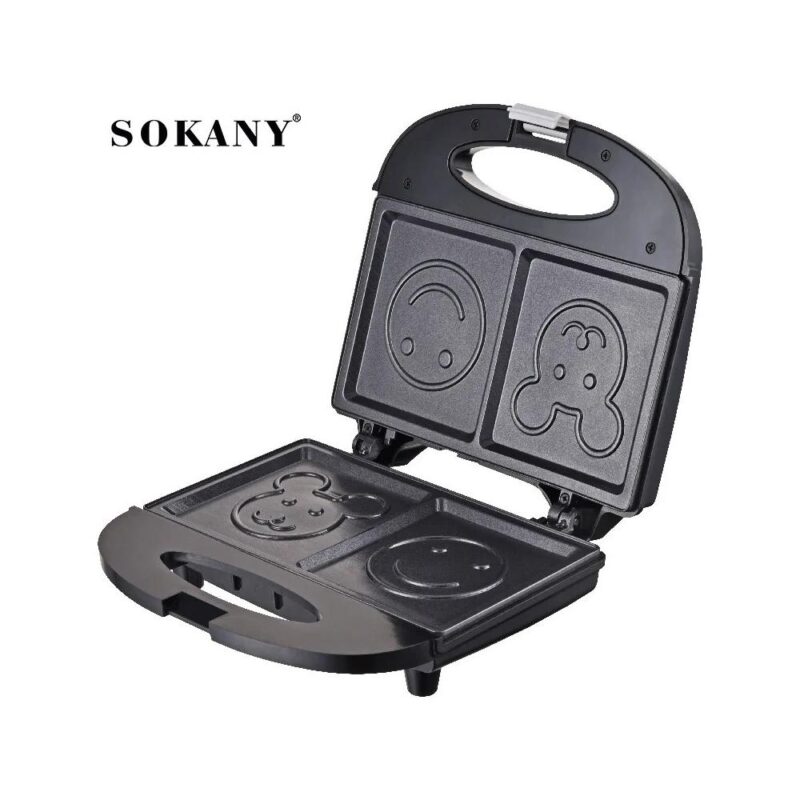 Τοστιέρα για 2 σάντουιτς με σχέδια 750W Sokany SK-128 - Image 5