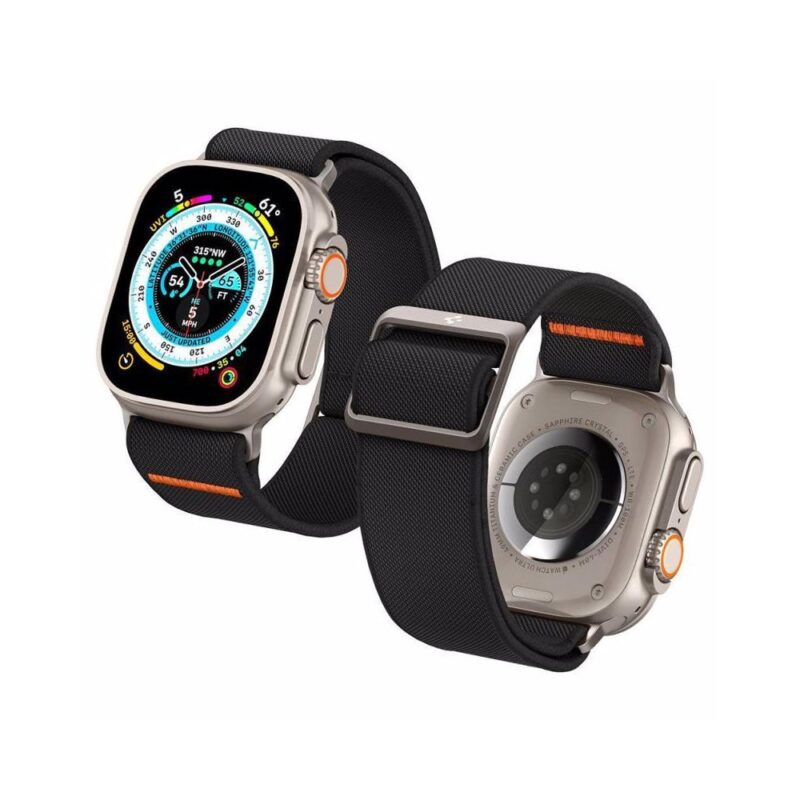 Λουράκι Spigen Lite Fit Ultra από ύφασμα σε πορτοκαλί και μαύρο χρώμα (42/44/45/46/49)