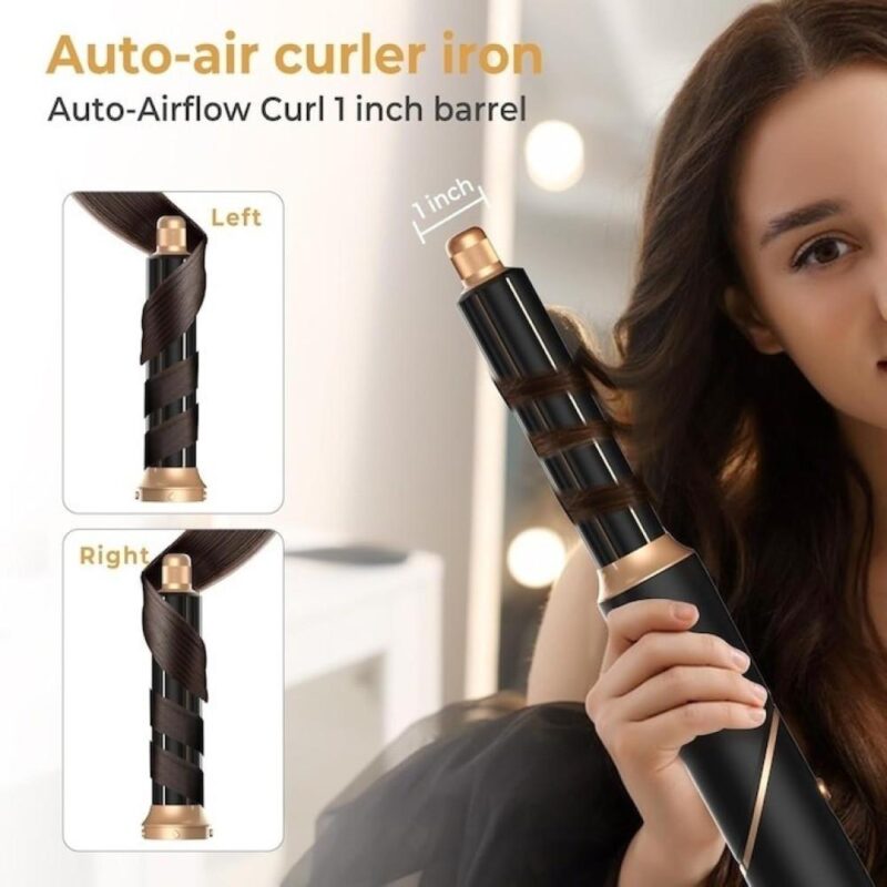 Ηλεκτρική βούρτσα-πιστολάκι μαλλιών 6in1 - Hot Air Styler 1000 Watt - Image 5