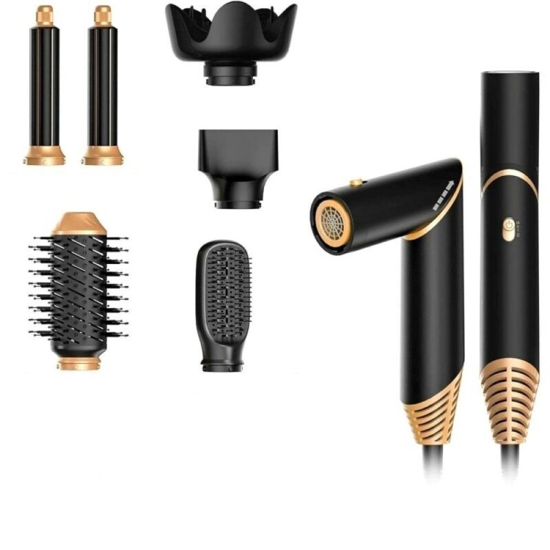 Ηλεκτρική βούρτσα-πιστολάκι μαλλιών 6in1 Hot Air Styler 1000 Watt