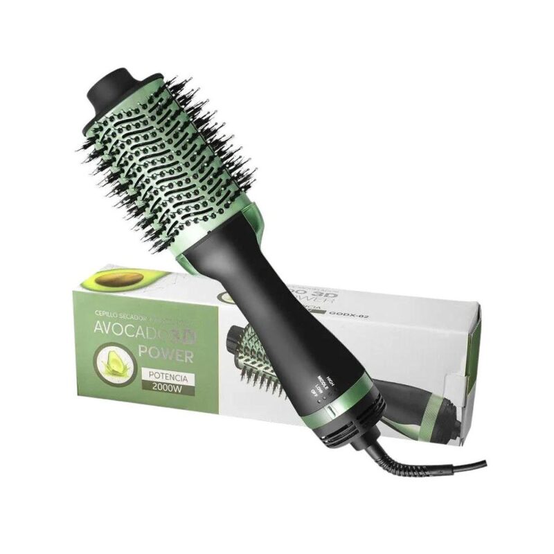 3 σε 1 Ηλεκτρική Βούρτσα Πιστολάκι Mαλλιών Avocado 3D Power 2000W