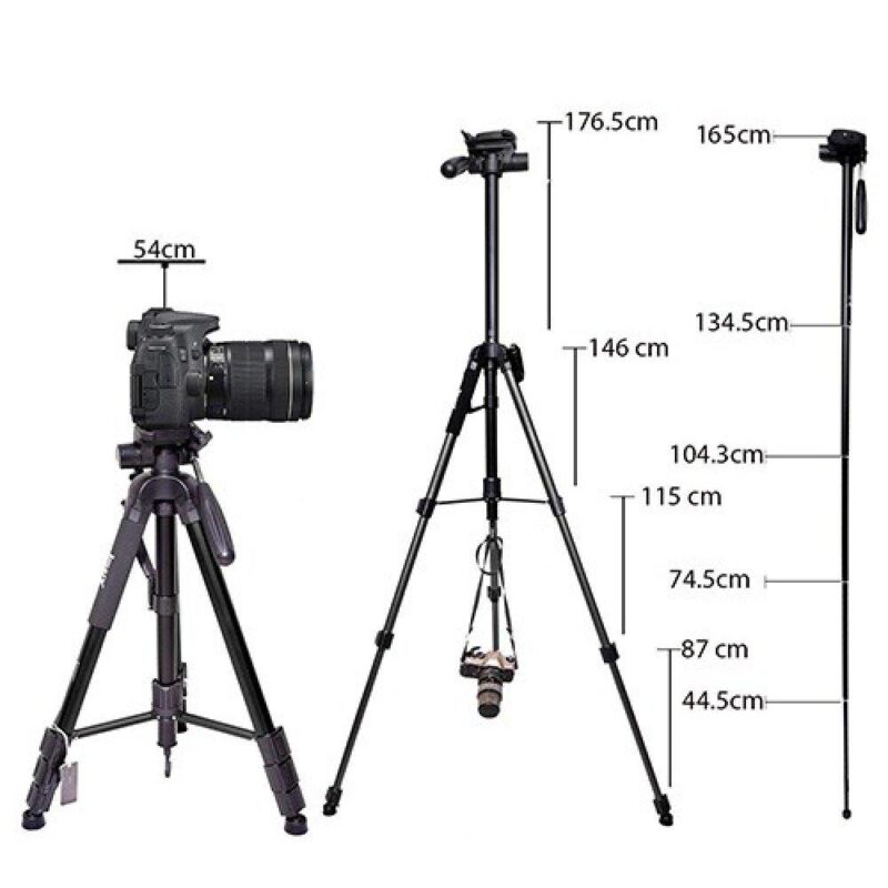 Jmary KP-2264 Επαγγελματικό τρίποδο αλουμινίου για κάμερα - Image 3