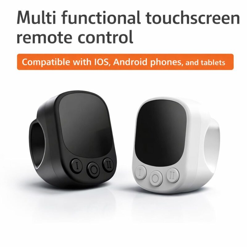 Μίνι Bluetooth τηλεχειριστήριο με δακτύλιο αφής για iPhone, Android και iPad