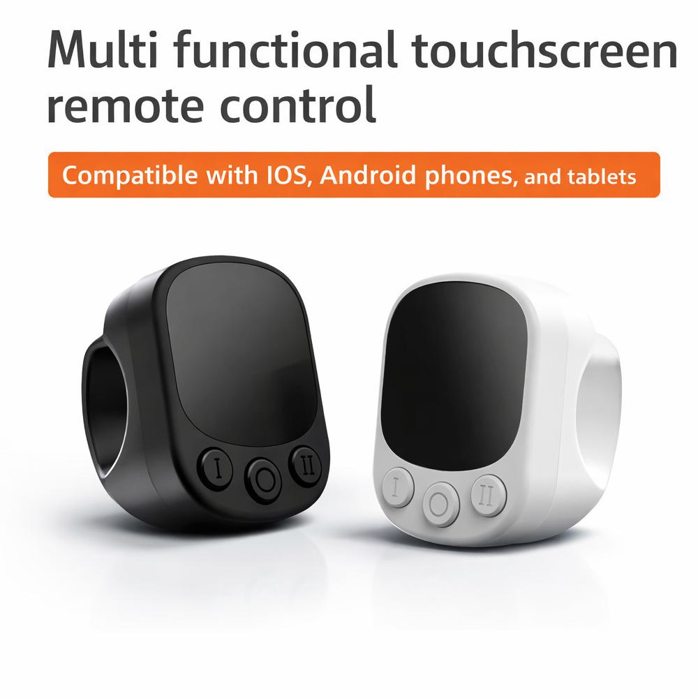 Μίνι Bluetooth τηλεχειριστήριο με δακτύλιο αφής για iPhone, Android και iPad Μίνι Bluetooth τηλεχειριστήριο με δακτύλιο αφής για iPhone, Android και iPad