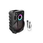 Ασύρματο ηχείο bluetooth 8" με μικρόφωνo καραόκε -Μαύρο