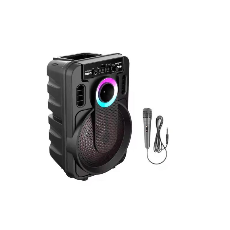 Ασύρματο ηχείο bluetooth 8" με μικρόφωνo καραόκε -Μαύρο