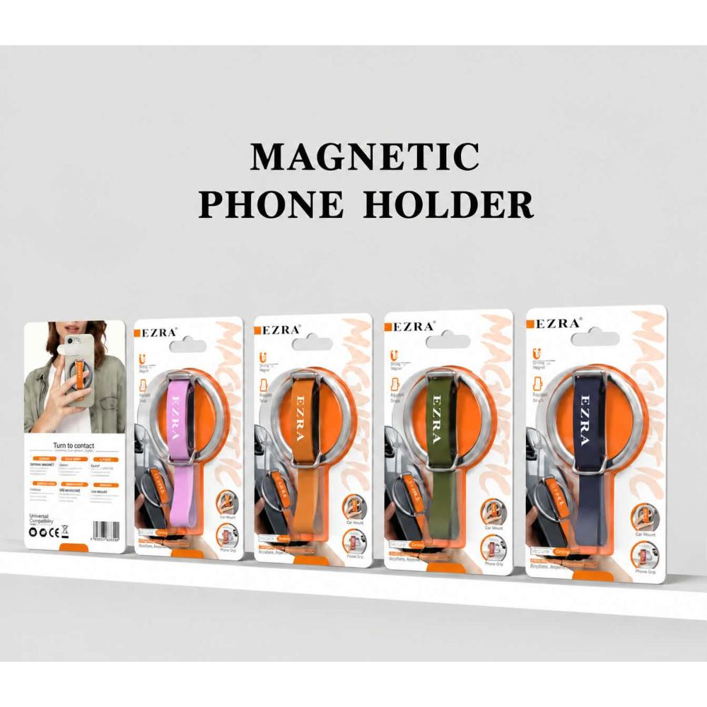 EZRA Finger ring stand strap κινητού σε 4 χρώματα EZRA Finger ring stand strap κινητού σε 4 χρώματα