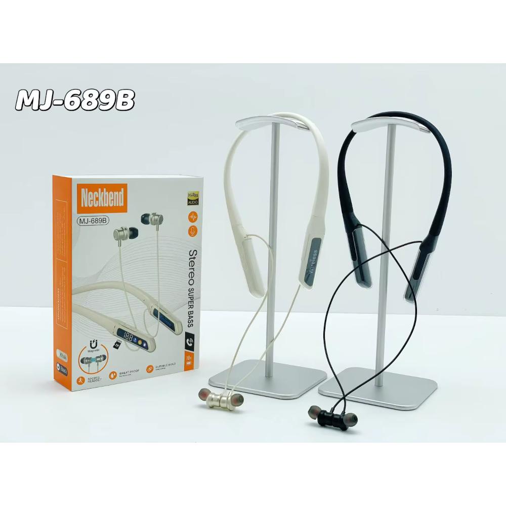 Ασύρματα ακουστικά Neckband Bluetooth με μαγνήτη MJ-689B Ασύρματα ακουστικά Neckband Bluetooth με μαγνήτη MJ-689B