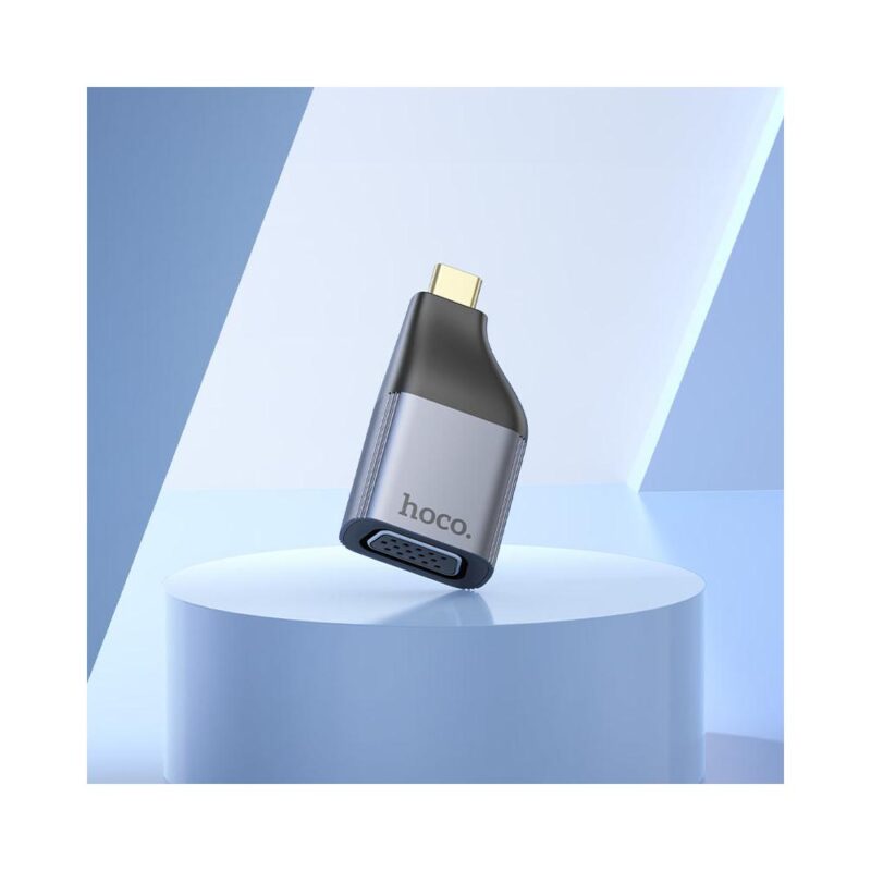 Αντάπτορας Hoco UA34 USB-C σε VGA 2k Γκρι