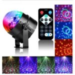 Party Light 10PCB Διακοσμητικό φωτιστικό με φωτισμό RGB Party Light LED και τηλεχειριστήριο σε μαύρο χρώμα - Image 3