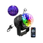 Party Light 10PCB Διακοσμητικό φωτιστικό με φωτισμό RGB Party Light LED και τηλεχειριστήριο σε μαύρο χρώμα