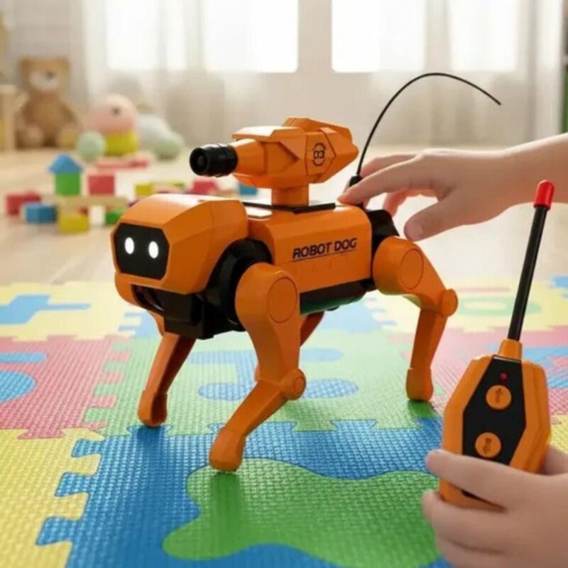 Ρομποτικός σκύλος με τηλεχειριστήριο και φώτα LED